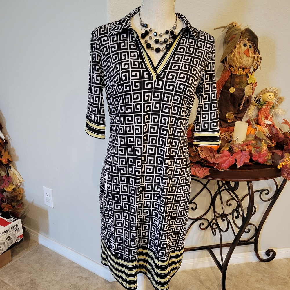 En Focus studio patterned dress